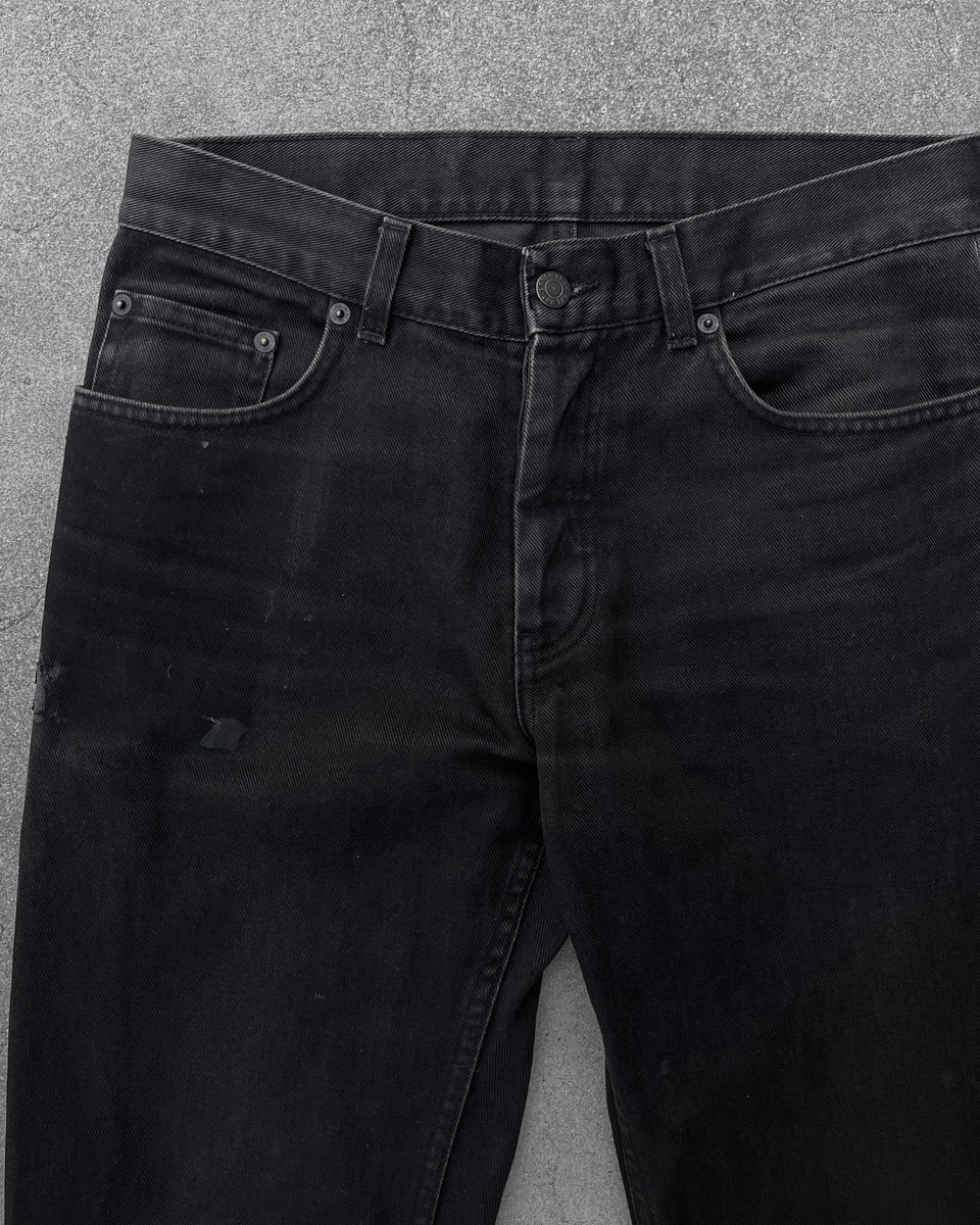 HELMUT LANG SS2003 RUBBER APPLICATION JEANS – UNSOUND RAGS