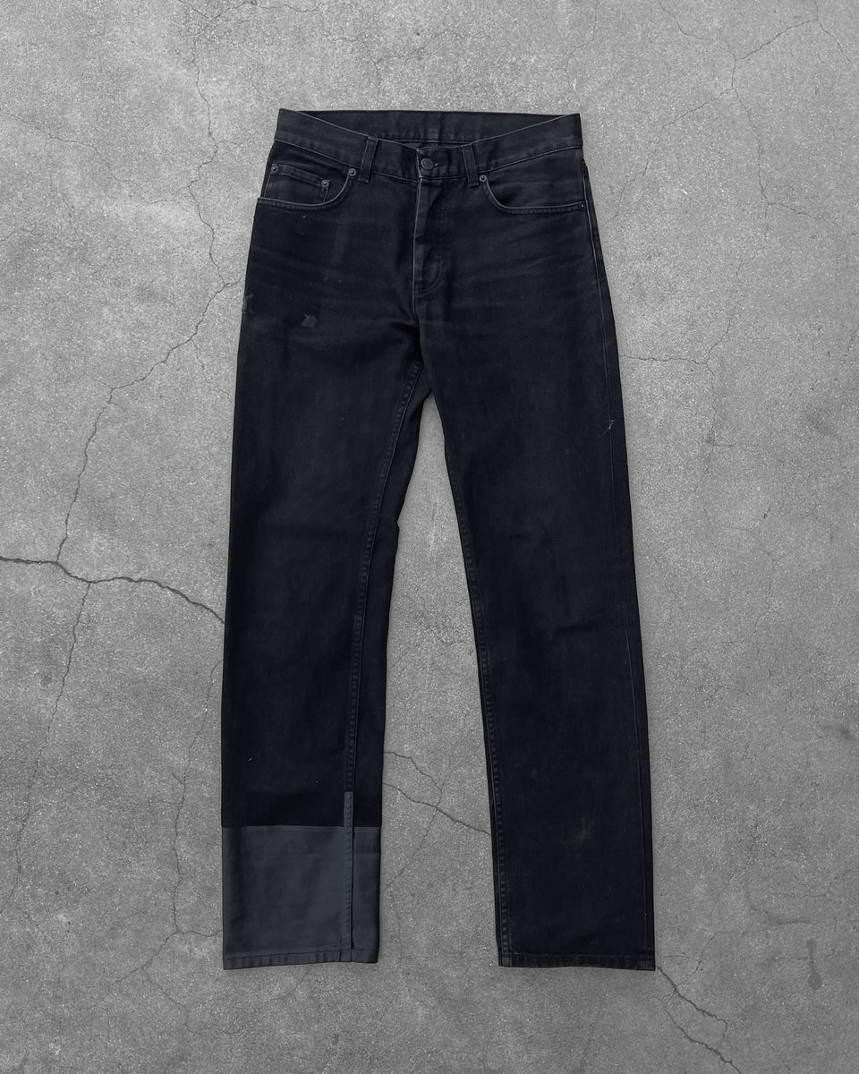 パンツ 03ss Helmut Lang RUBBER TIRE PRINT 30 Helmut Lang SS03 Rubber Tire Print Denim - Ākaibu Store