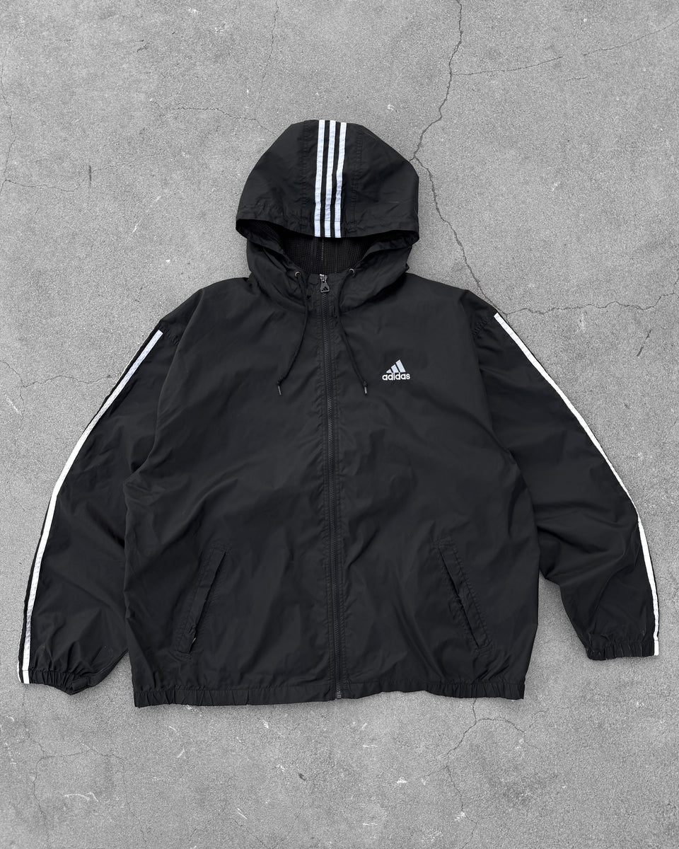 ひで　ビンテージ　adidas TRACK JACET HOODED Vintage Adidas Windbreaker 90s Color Block Hooded Lined