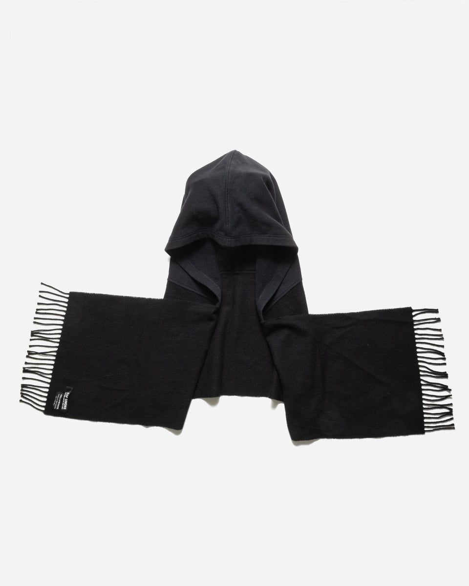 RAF SIMONS AW2003 'CLOSER' BLACK HOODED SCARF – UNSOUND RAGS