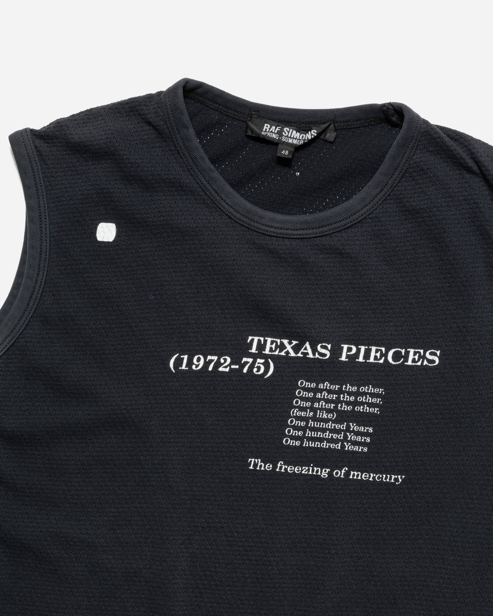 RAF SIMONS SS2005 'TEXAS PIECES' SLEEVELESS TEE – UNSOUND RAGS