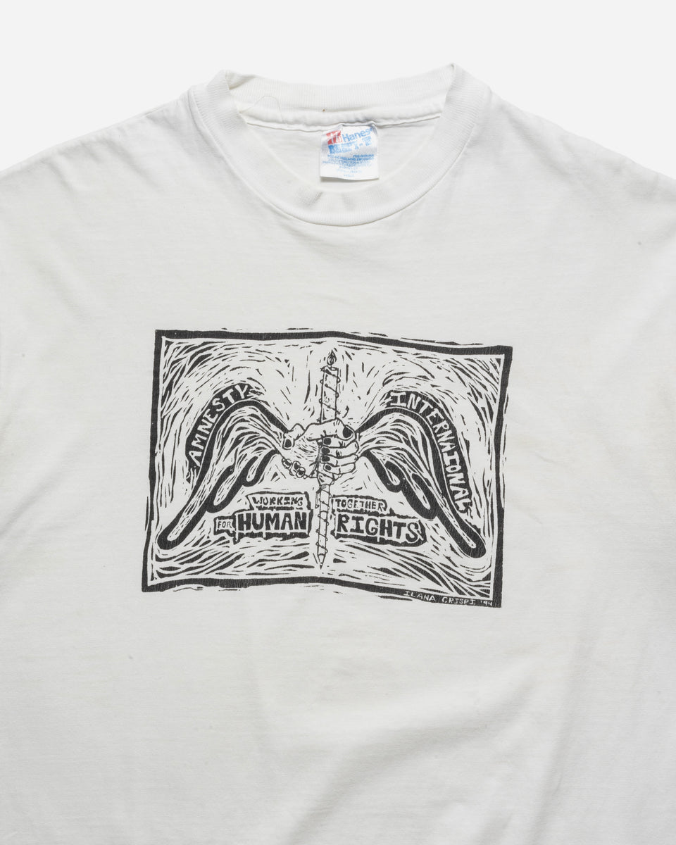 VINTAGE 1990S 'HUMAN RIGHTS' TEE – UNSOUND RAGS