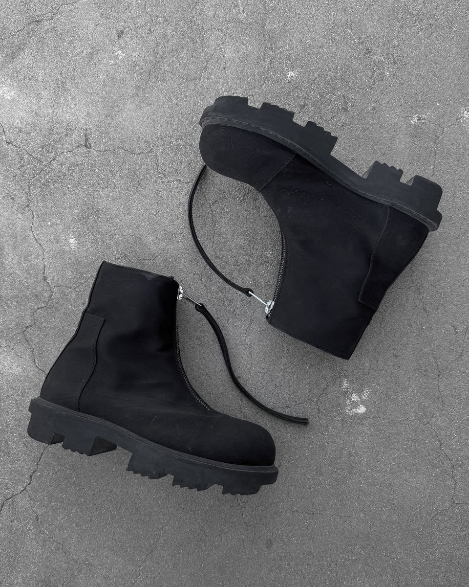 RICK OWENS DRKSHDW MEGATOOTH FRONT ZIPPER BOOTS – UNSOUND RAGS
