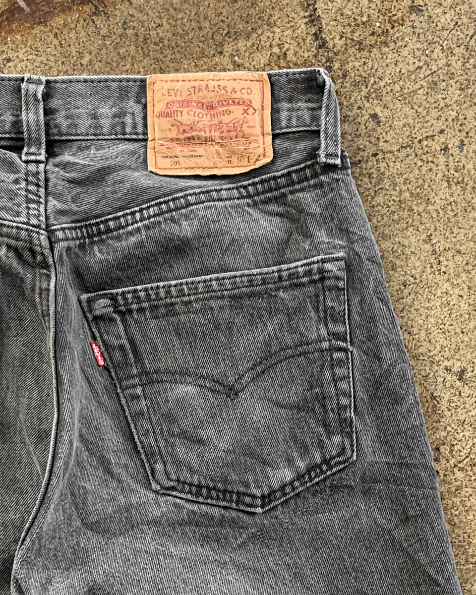 Levi's 501 Charcoal Jeans 1990s UNSOUND RAGS