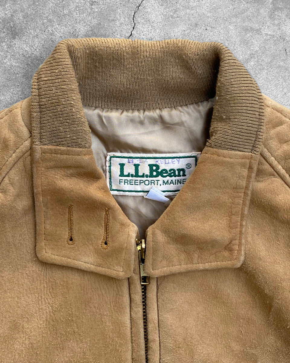 L.L. Bean Tan Suede Harrington Jacket - 1980s – UNSOUND RAGS