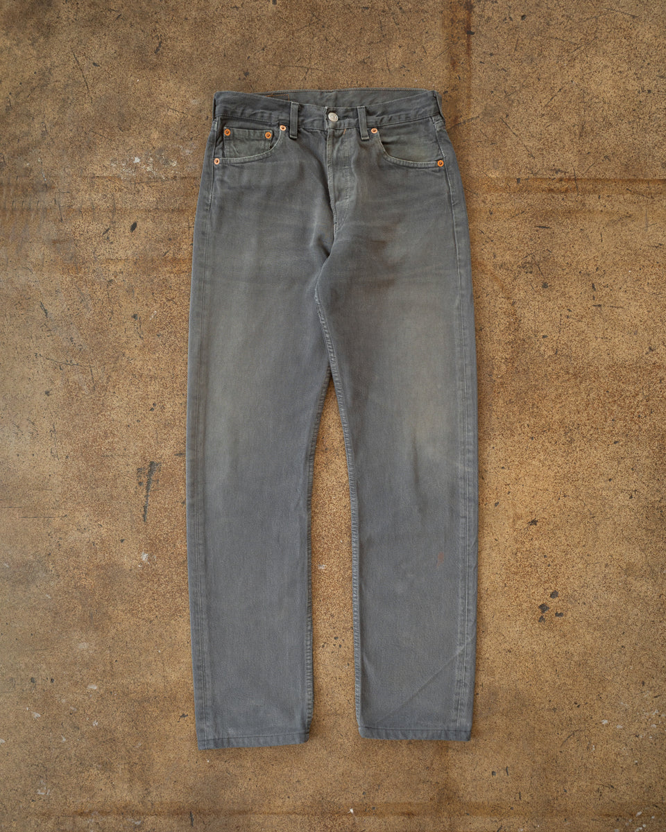 Levi's 501 Steel Grey Jeans 1990s UNSOUND RAGS