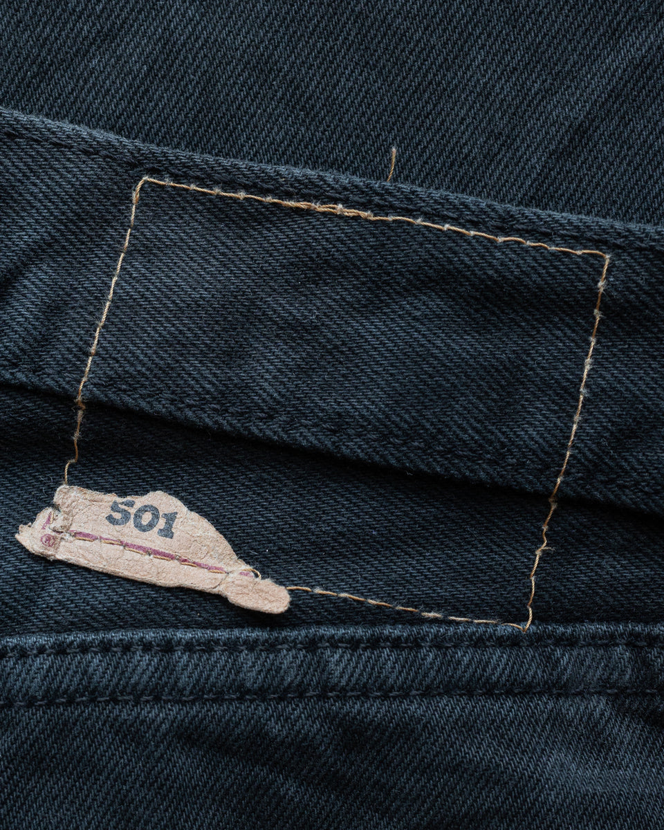 Levi's 501 Faded Black Painted Jeans 1990s UNSOUND RAGS