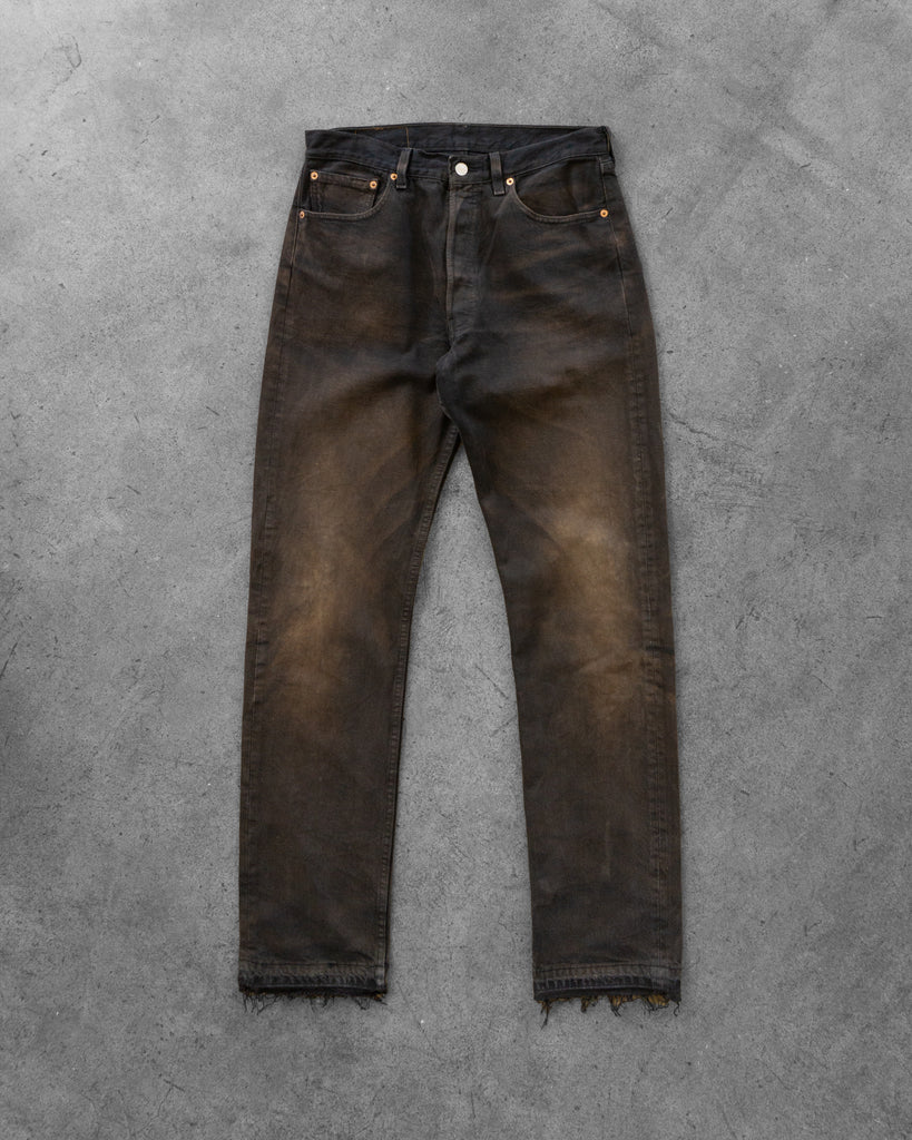  Levi's 501 Sun Faded Black Jeans - 1990s front photo