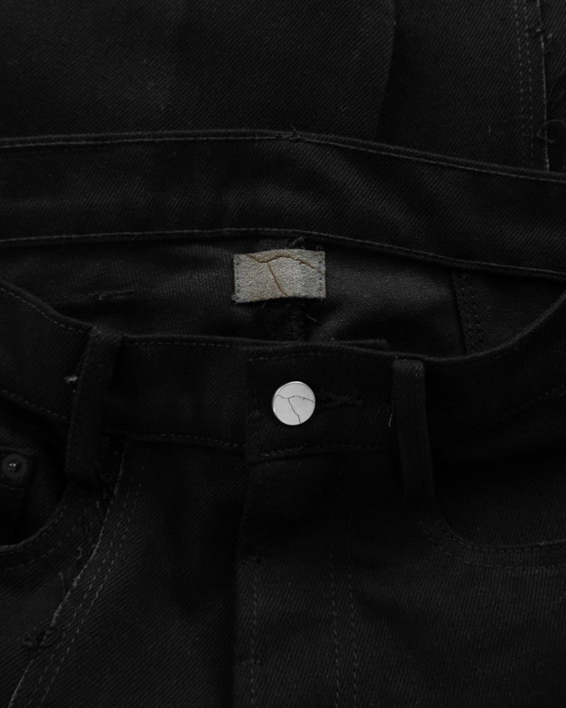 Unsound Japanese Black Raw Denim Jeans - tag