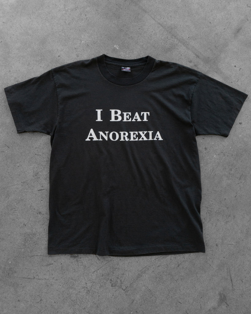 Single Stitched "I Beat Anorexia" Tee - 1990s