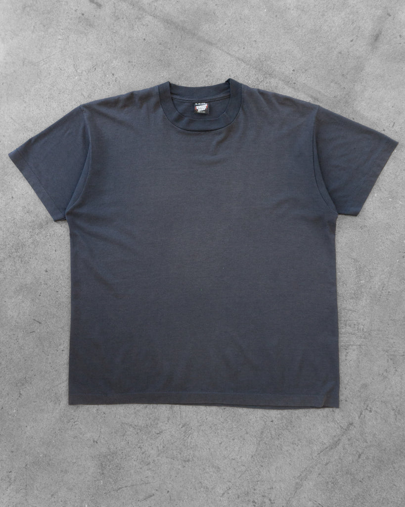Faded Black Blank Tee - 1990s