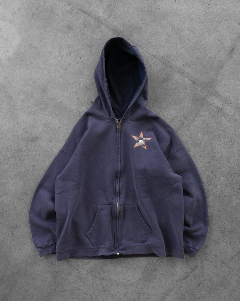 Graphic Zip-Up Hooded Sweatshirt front photo