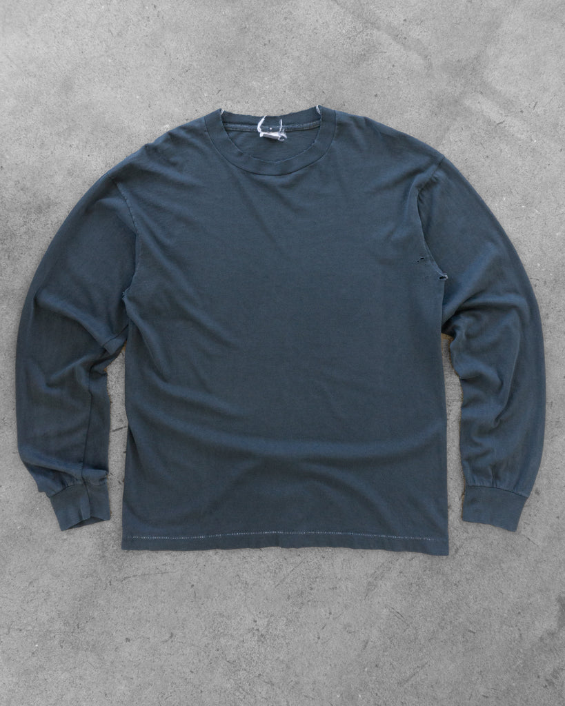 Faded Distressed Long-Sleeve Tee - 1990s