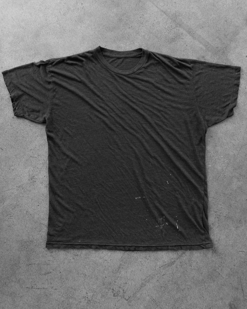 Paper Thin Black Blank Tee - 1990s