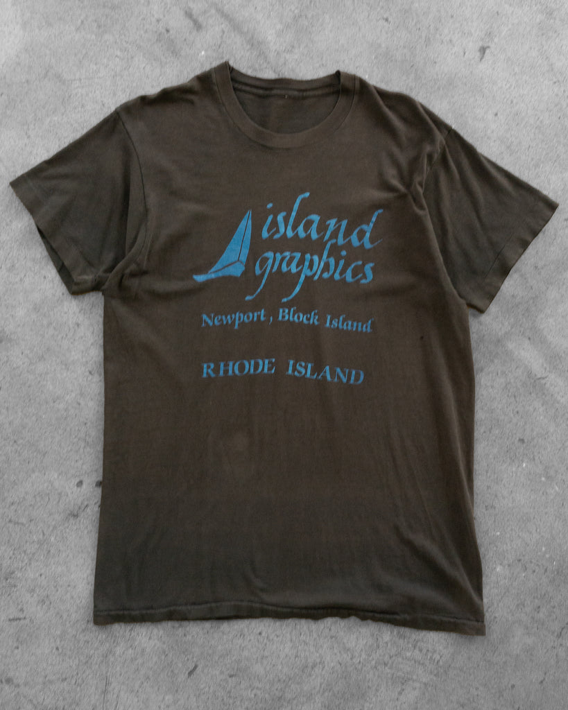 Sun Faded "Island Graphics" Tee - 1990s front photo
