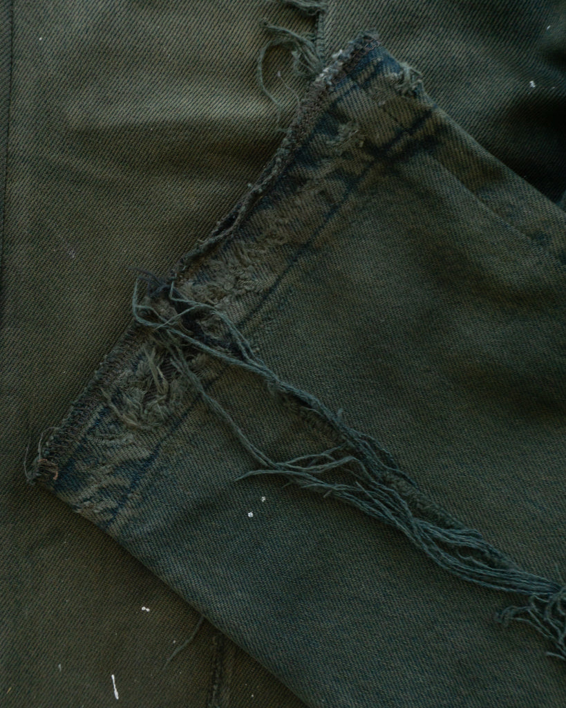 Unsound Painted Forest Green Jeans - detail