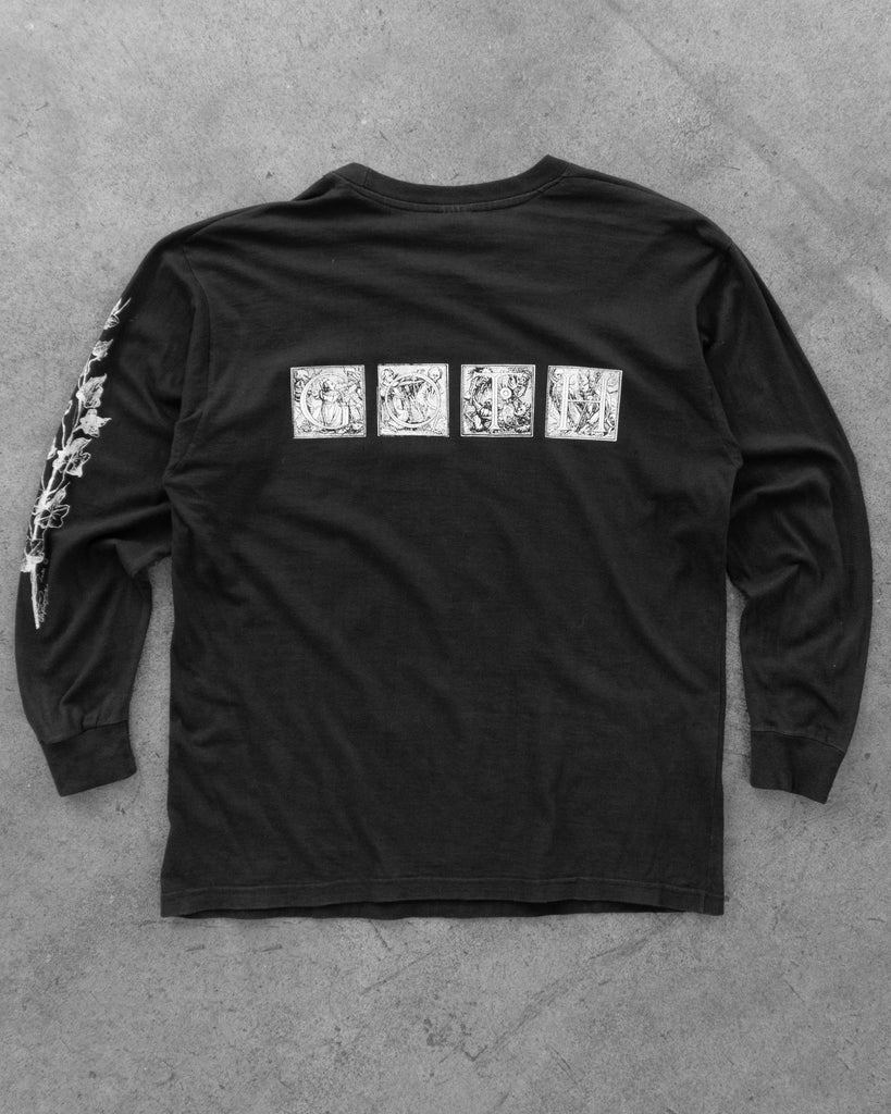 "Ghostly Gothic As Fuck" Long-Sleeve Tee - 1990s