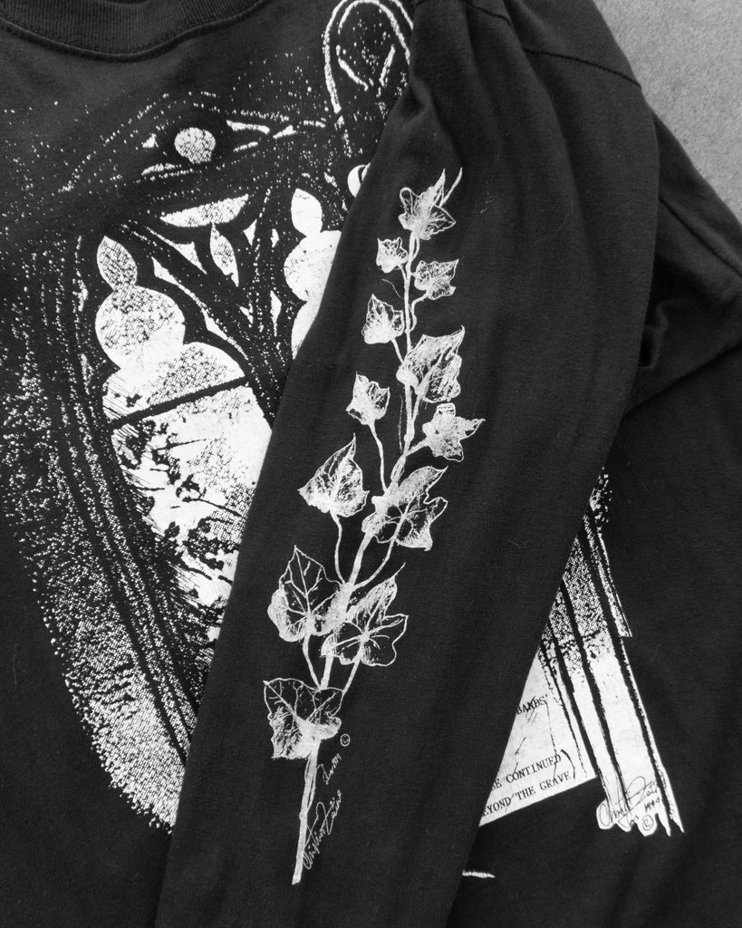"Ghostly Gothic As Fuck" Long-Sleeve Tee - 1990s