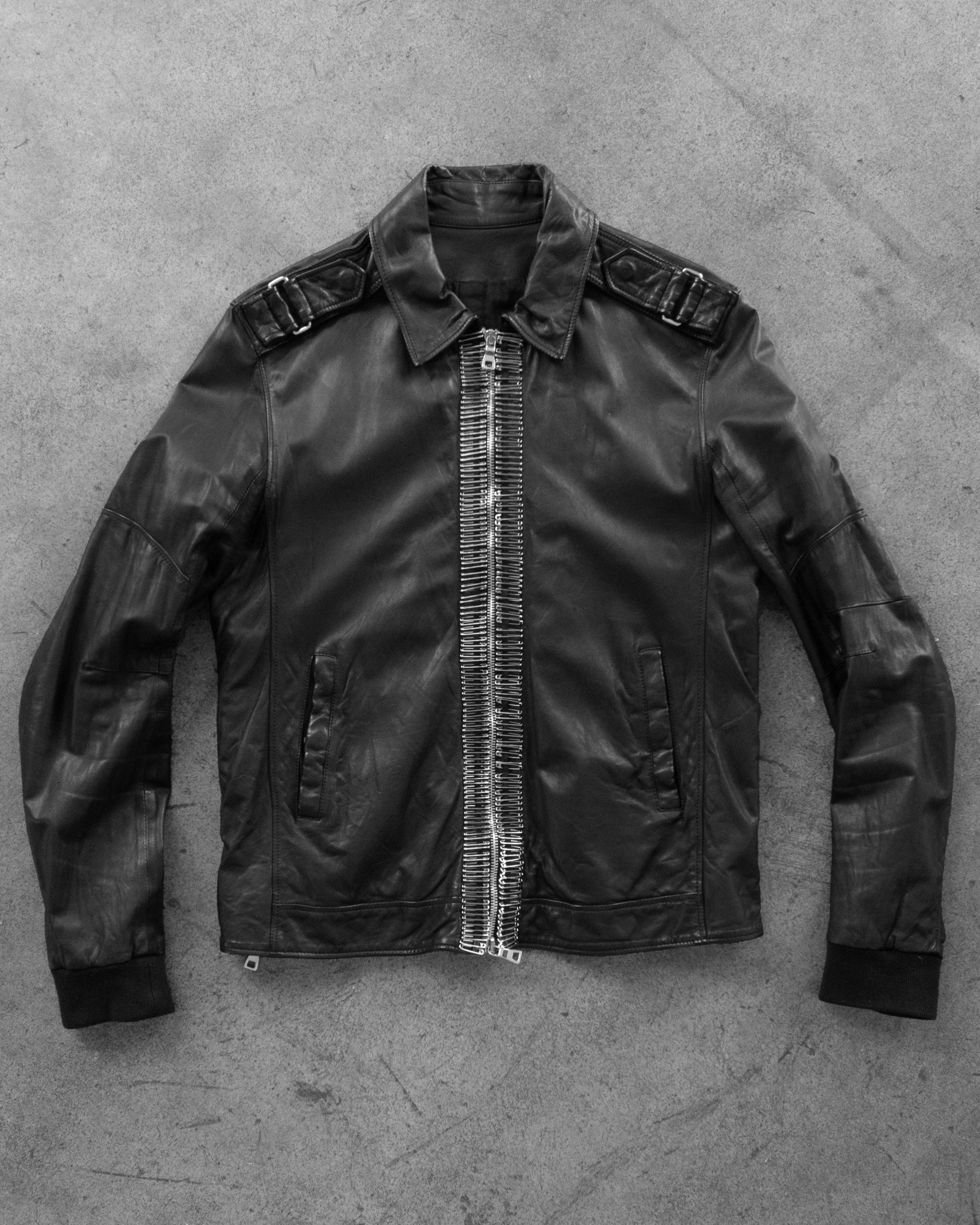 Balmain Safety Pin Leather Jacket - SS11 – UNSOUND RAGS