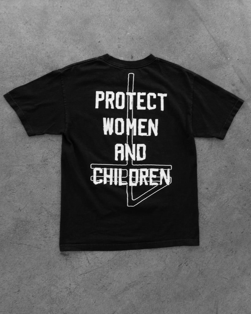 "Kill Rapists & Pedophiles Protect Children & Women" Tee - 2000s - back