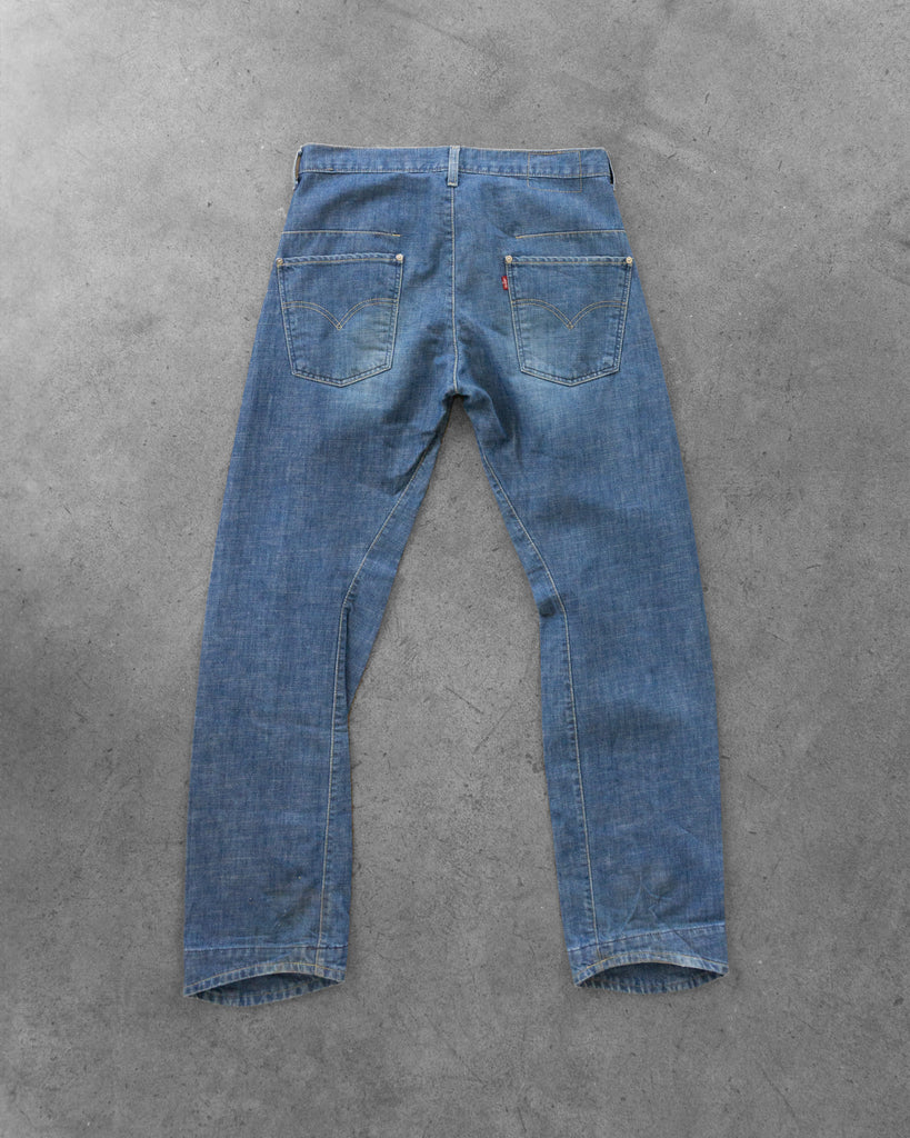 Levi's Red Twisted Seam Jeans back photo