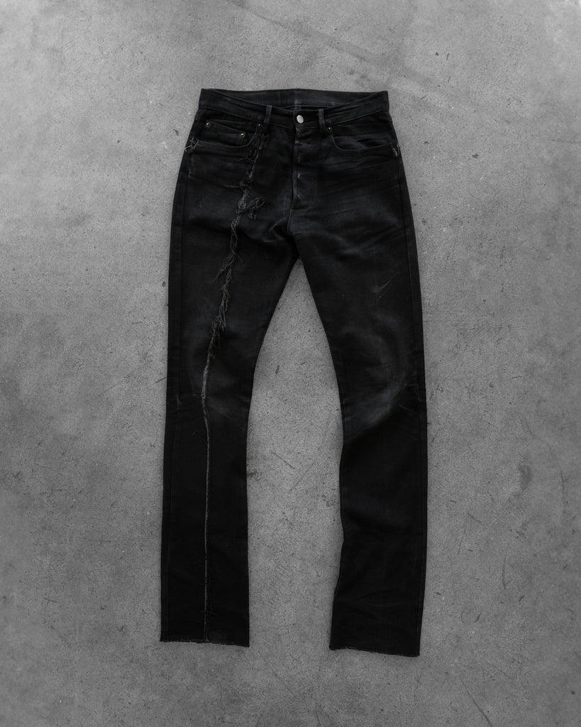 Unsound Japanese Faded Black Raw Denim Jeans