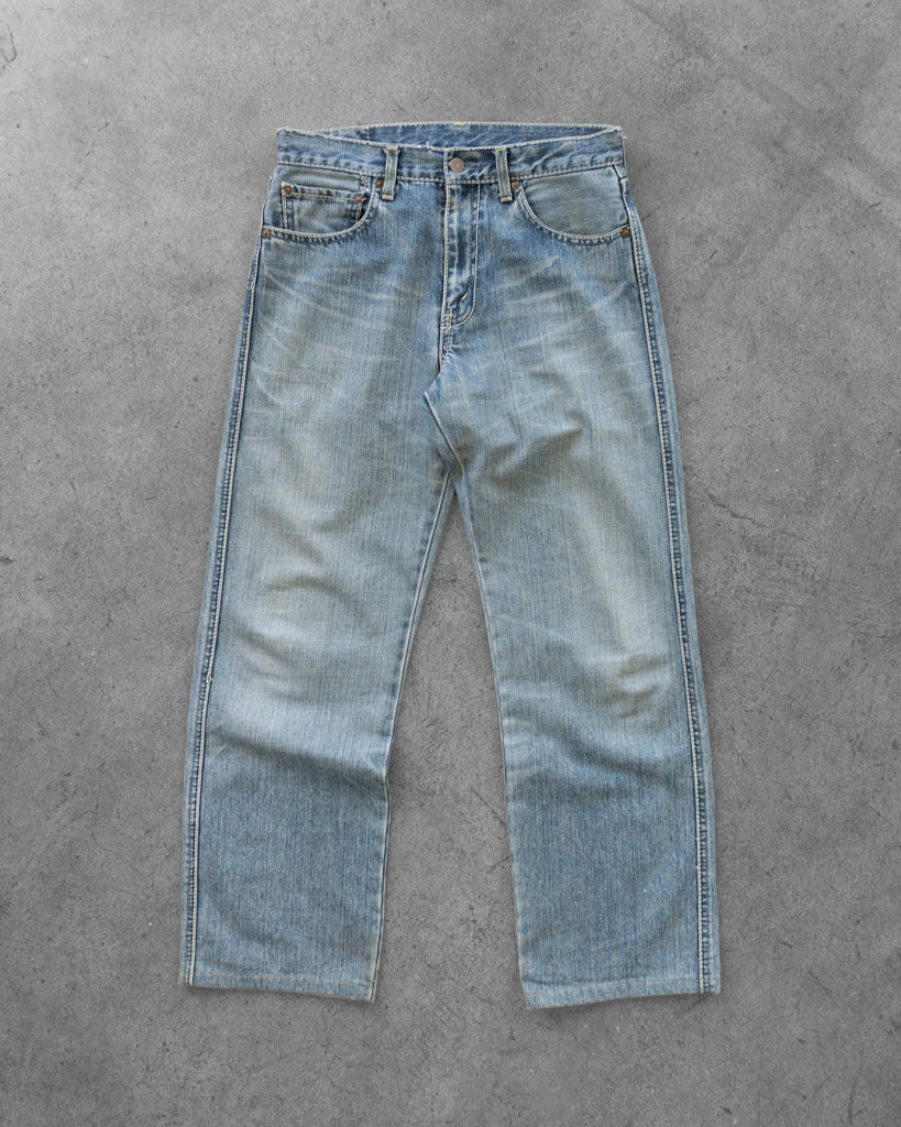 Levi's Red Washed Blue Jeans front photo