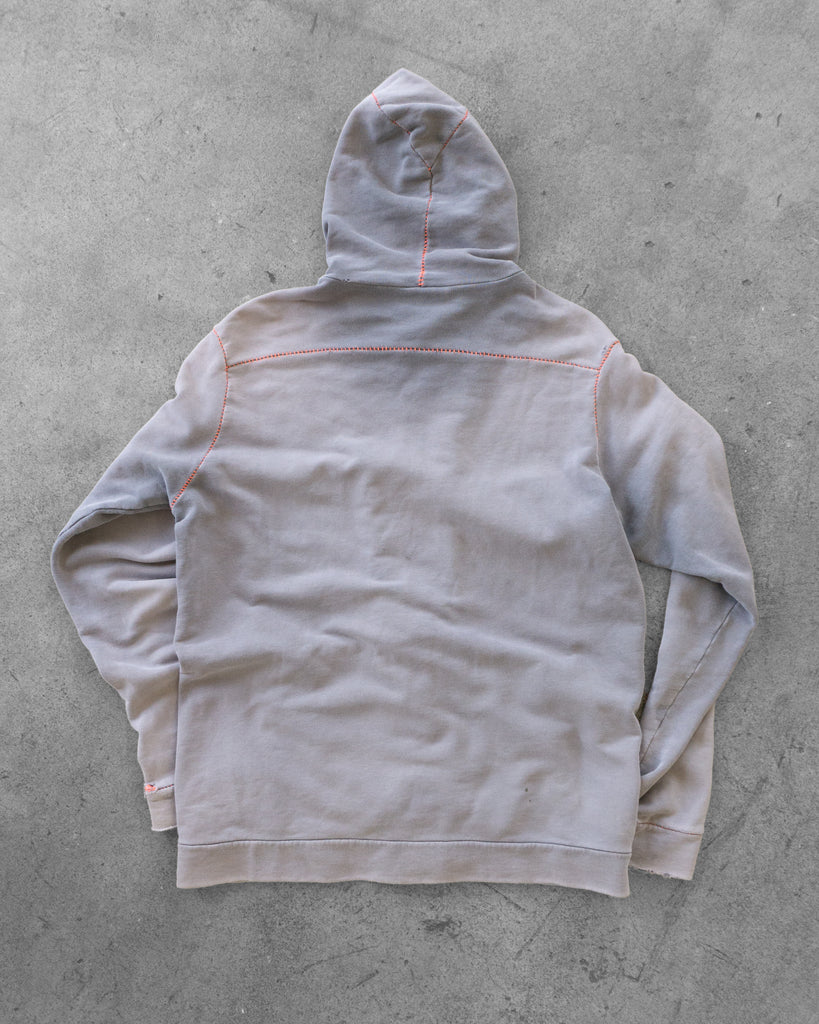 Diesel Scar Stitch Hooded Zip-Up Sweatshirt - Early 2000s - back