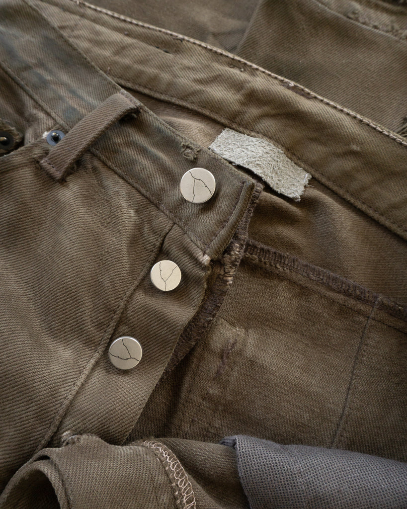 Unsound Dark Brown Jeans - detail