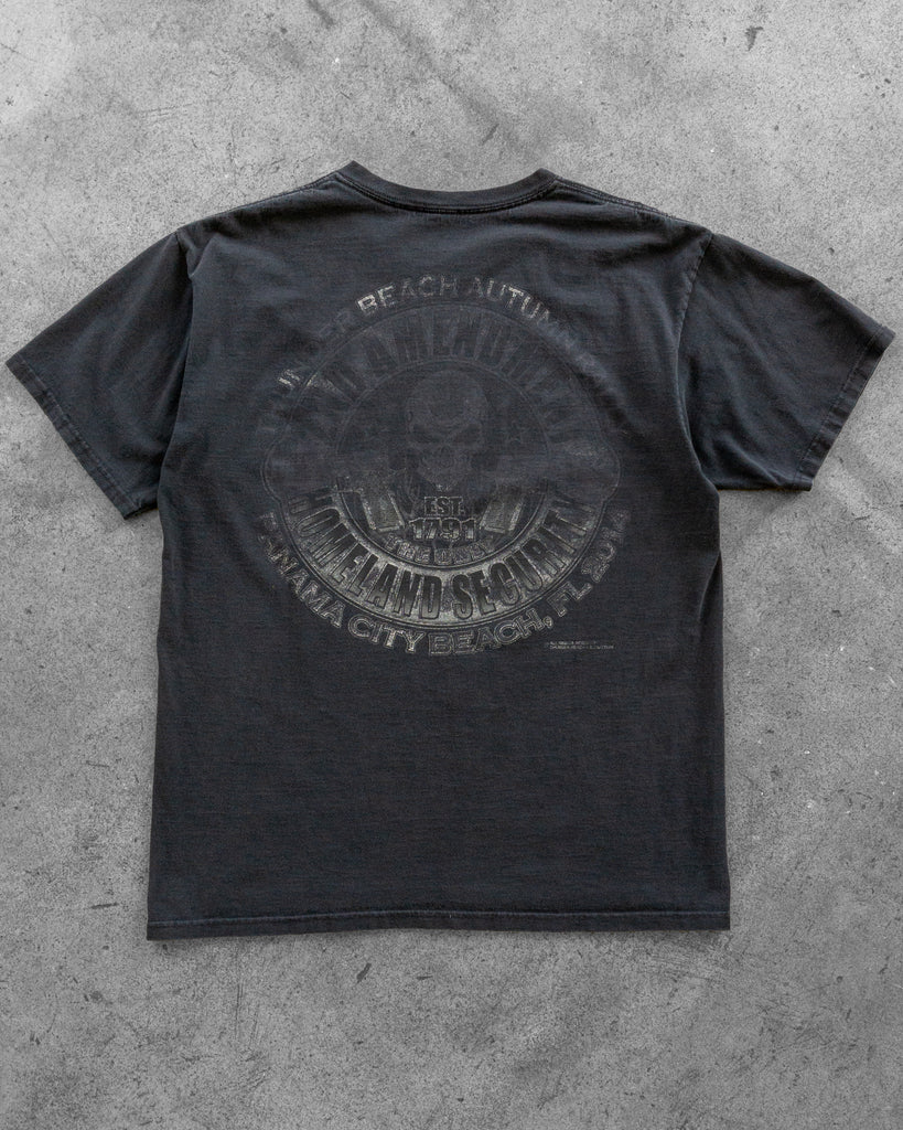 "Homeland Security" Faded Graphic Tee back photo