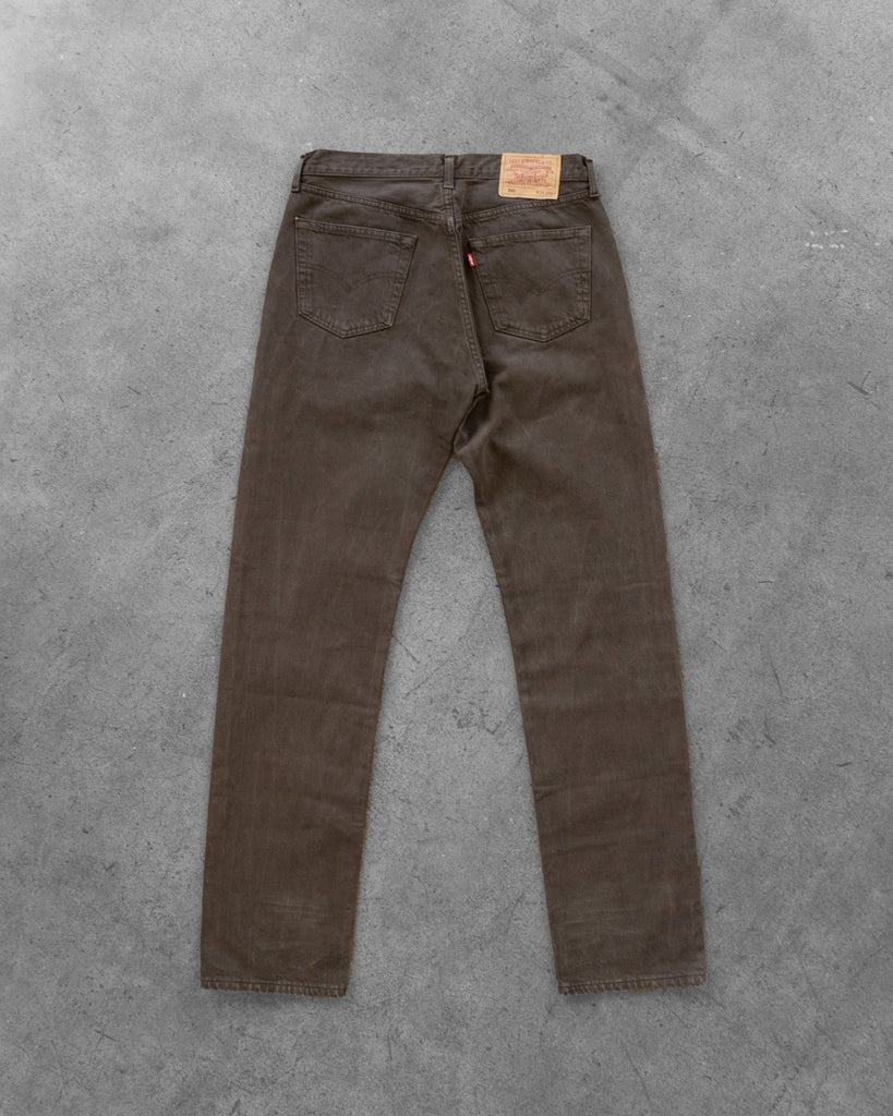 Levi's 501 Brown Jeans - 1990s back photo