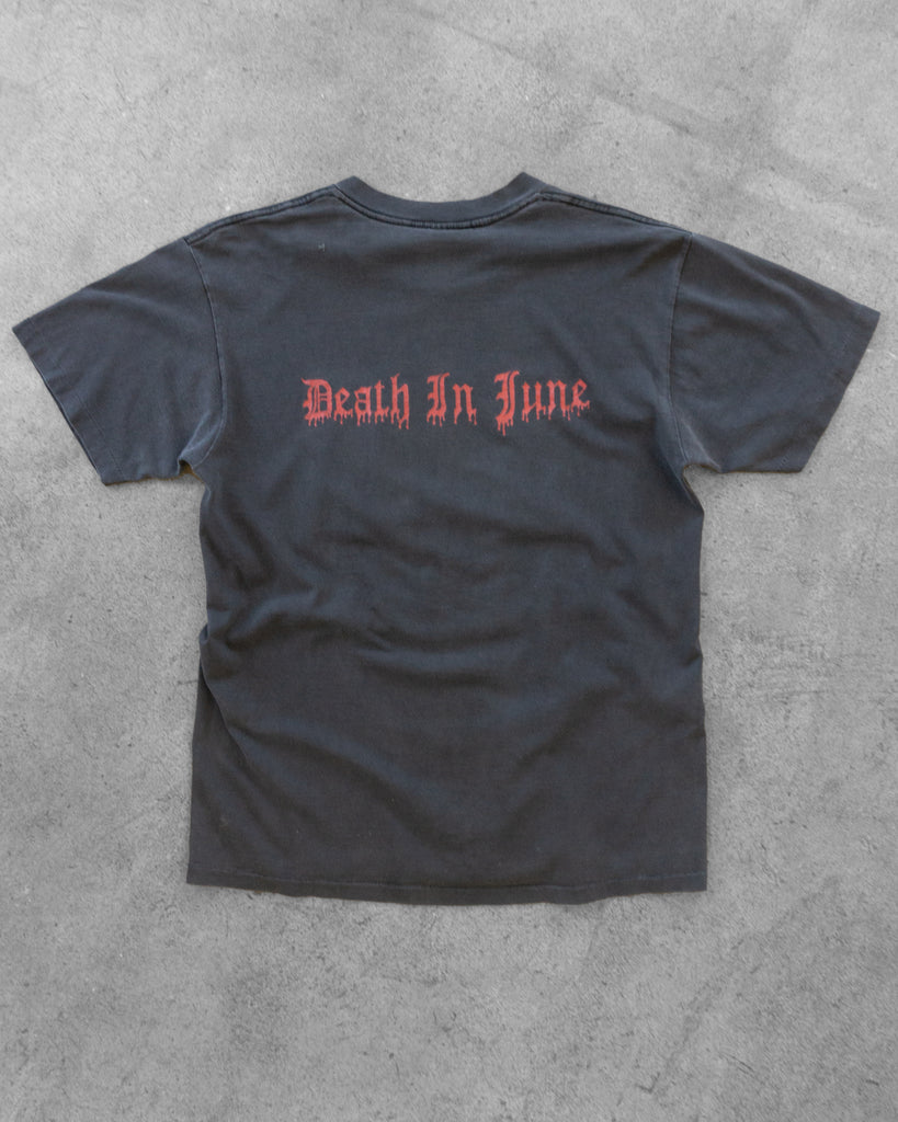 Death In June Faded Black Tee - 1990s