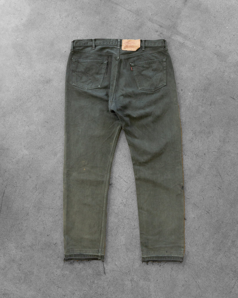 Levi's 501 Sun Faded Blue Jeans - 1990s back photo