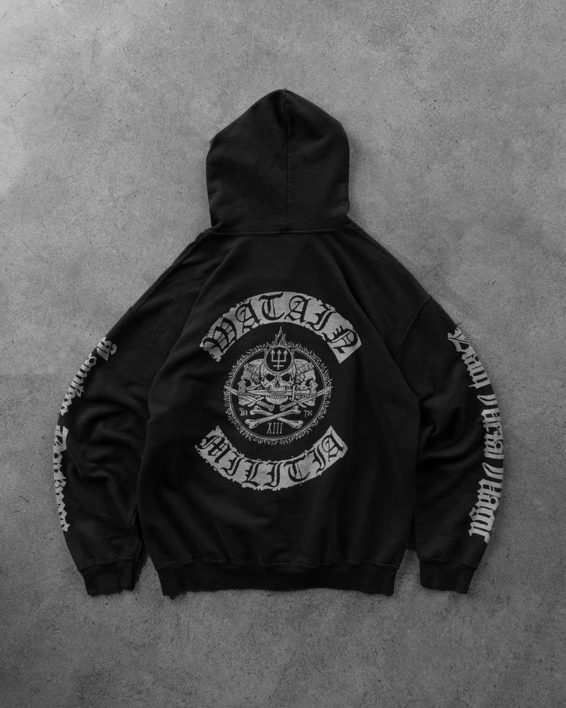 Watain "Forever Lawless" Hooded Zip-Up Sweatshirt - 1990s