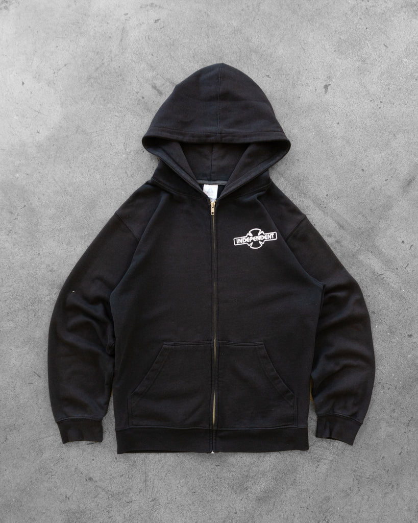 "Independent" Hooded Zip-Up Sweatshirt - Early 2000s