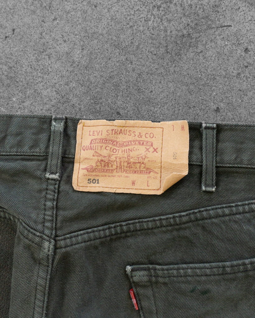Levi's 501 Sun Faded Blue Jeans - 1990s detail photo