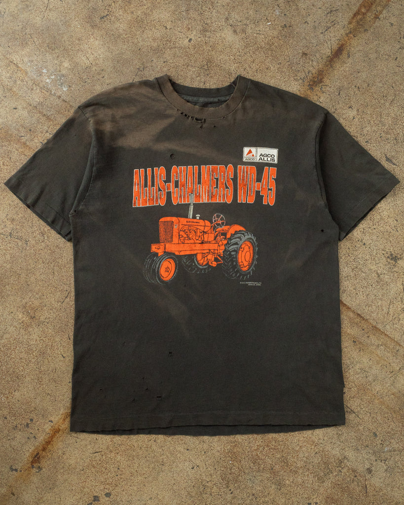 Sun Bleached "Allis-Chalmers WD-45" Distressed Tee - 1990s front photo