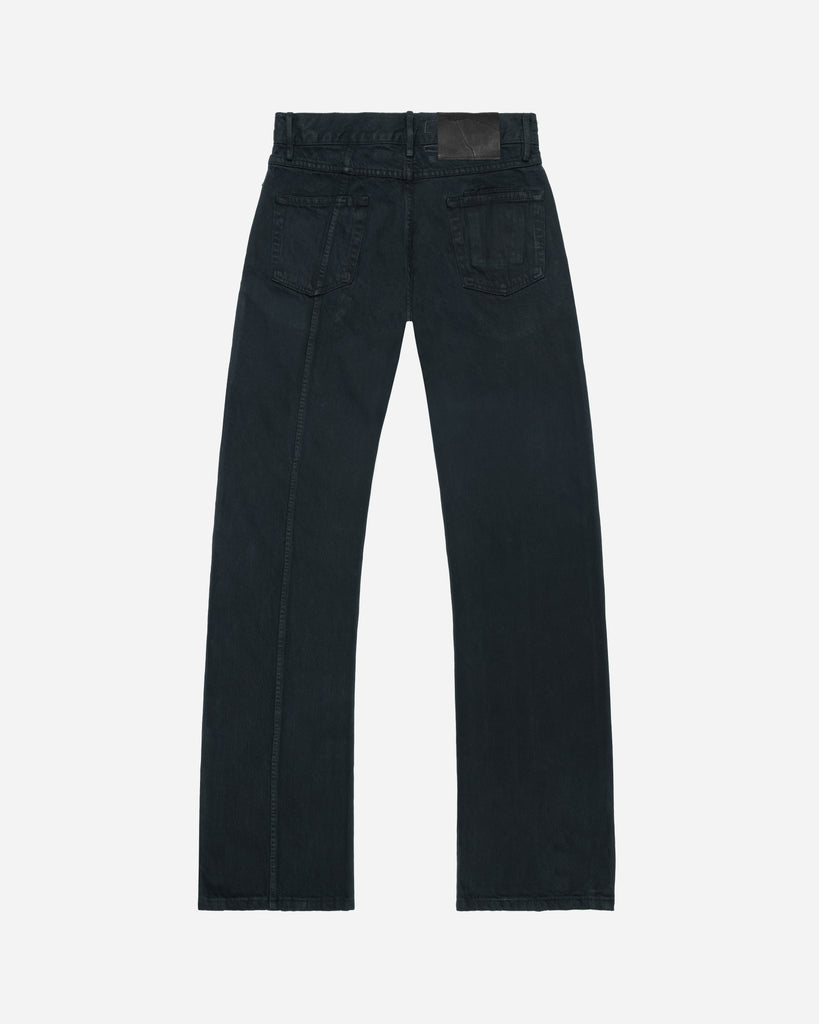 Unsound Q Cut Overdyed Black Selvage Denim Jeans Back