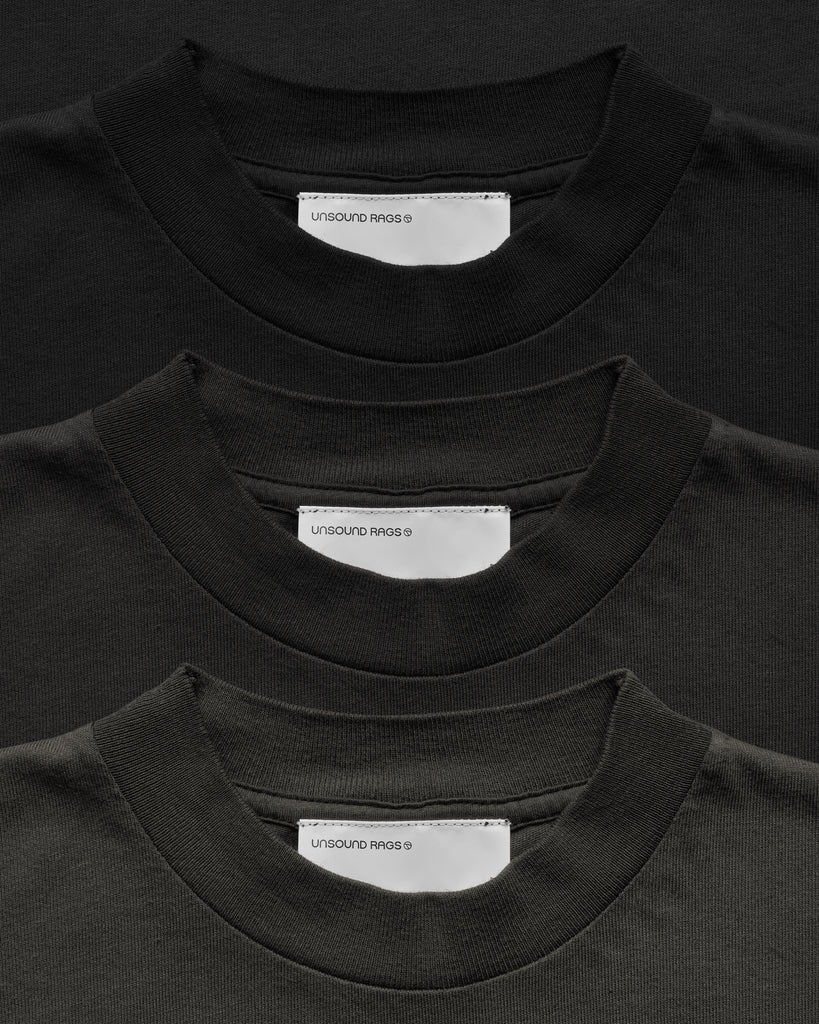 Unsound Broadrick Baggy Tee Black 3-Pack Necks