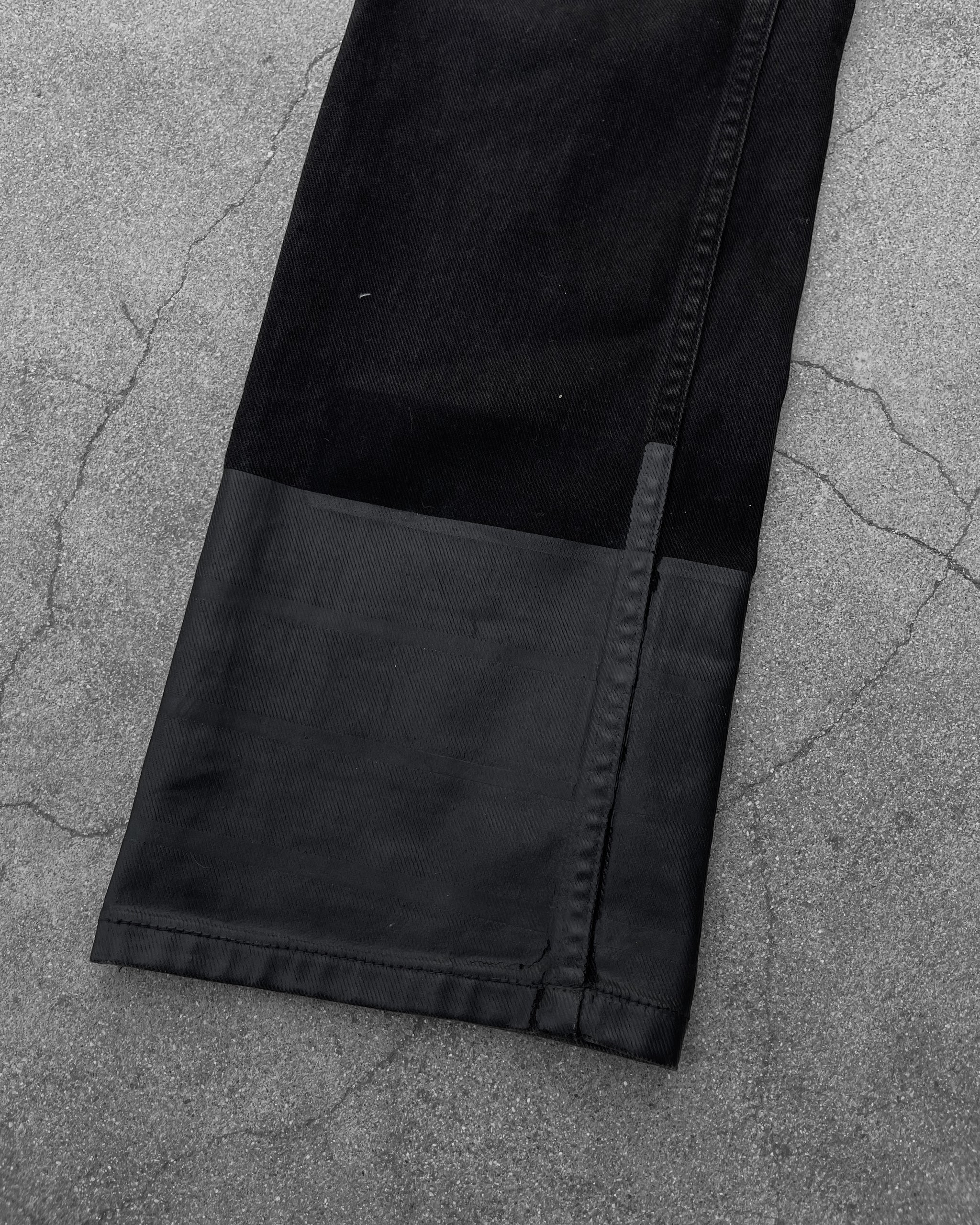 HELMUT LANG SS2003 RUBBER APPLICATION JEANS – UNSOUND RAGS