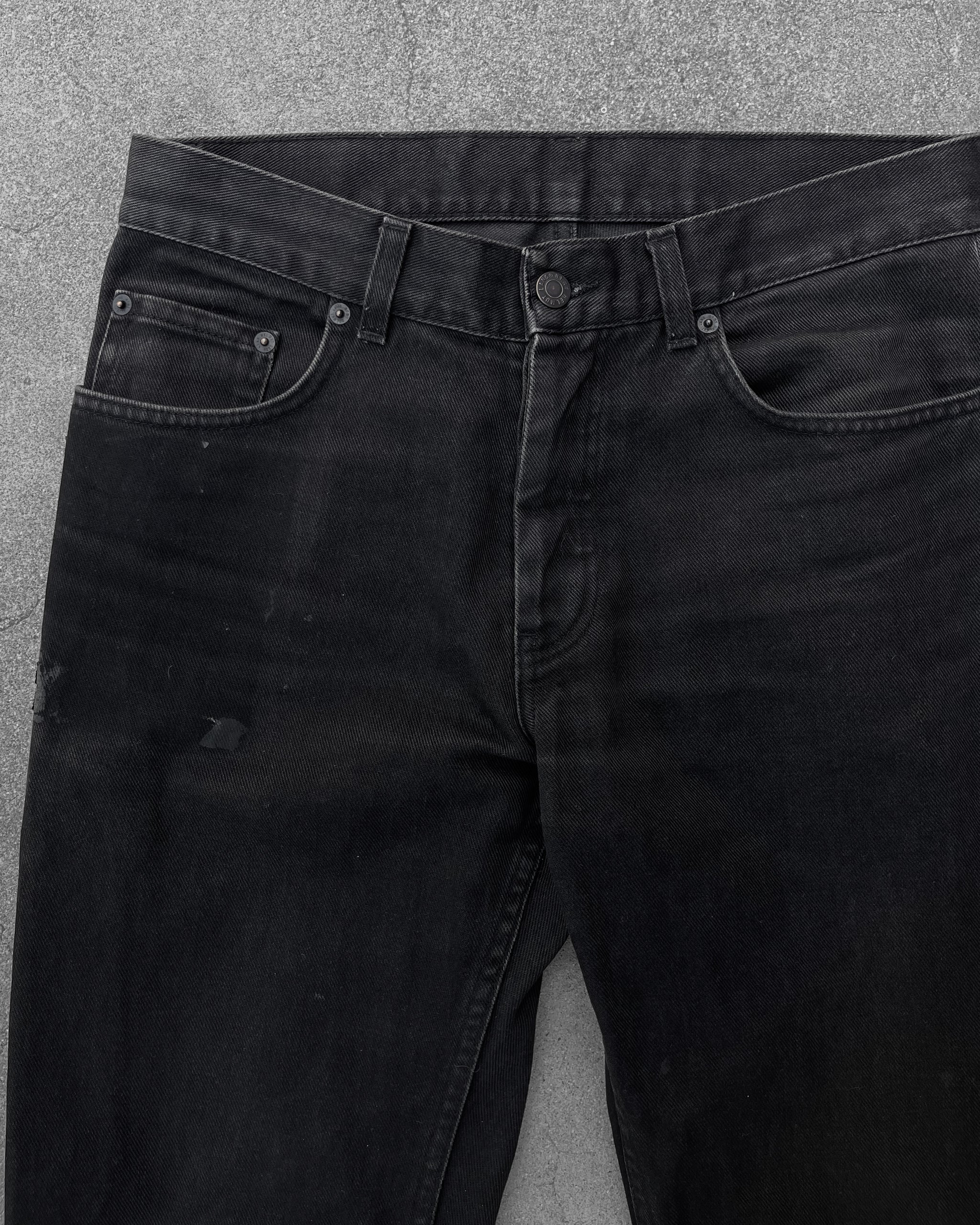 HELMUT LANG 03SS 本人期archive rubber denim Helmut Lang SS03 Rubber Tape Vintage Broken Denim