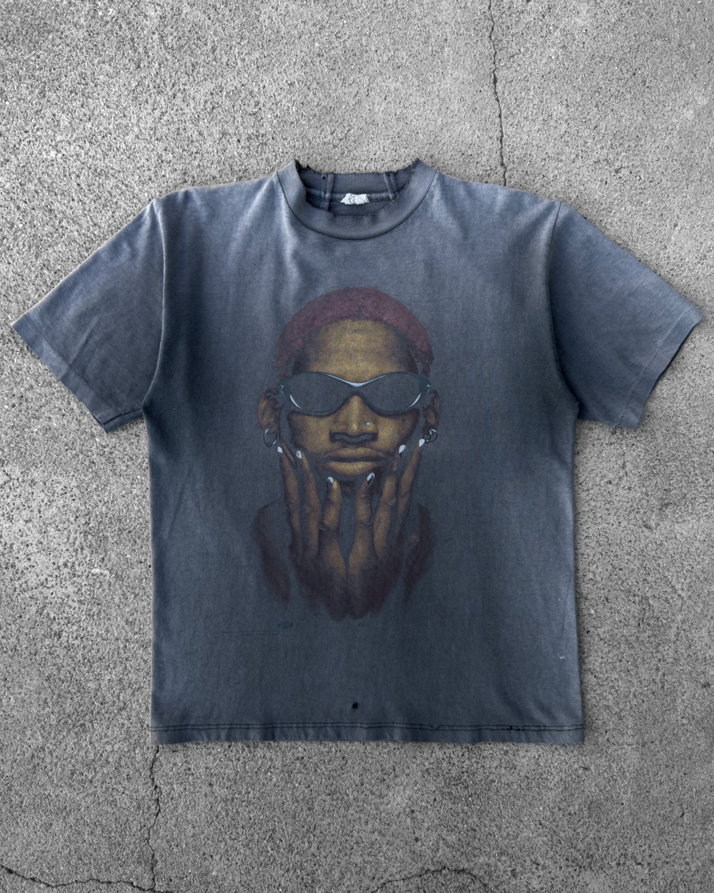 VINTAGE 1990S PERFECTLY FADED DENNIS RODMAN 'NOT OF THIS WORLD