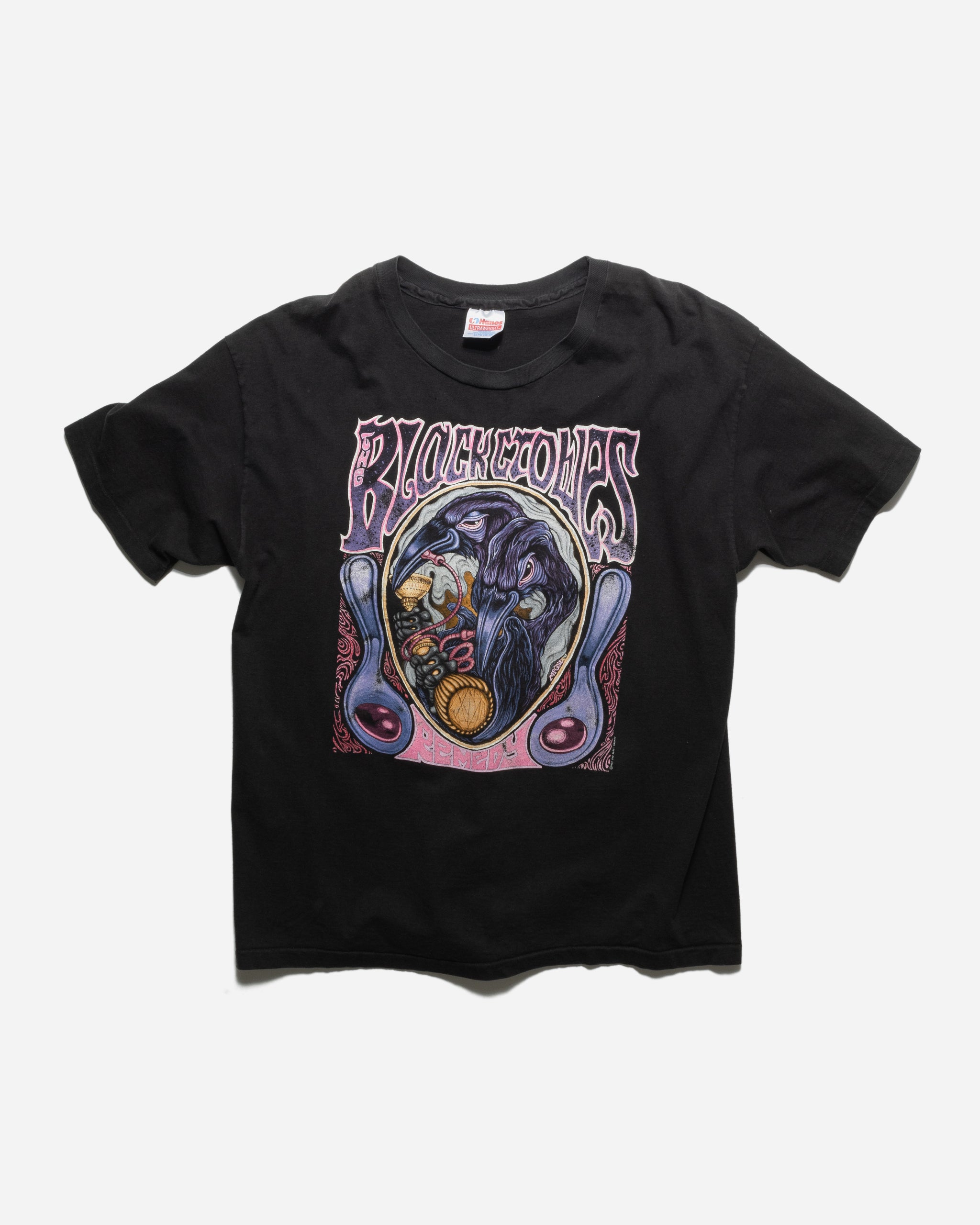 VINTAGE 1993 THE BLACK CROWES 'REMEDY' T-SHIRT – UNSOUND RAGS