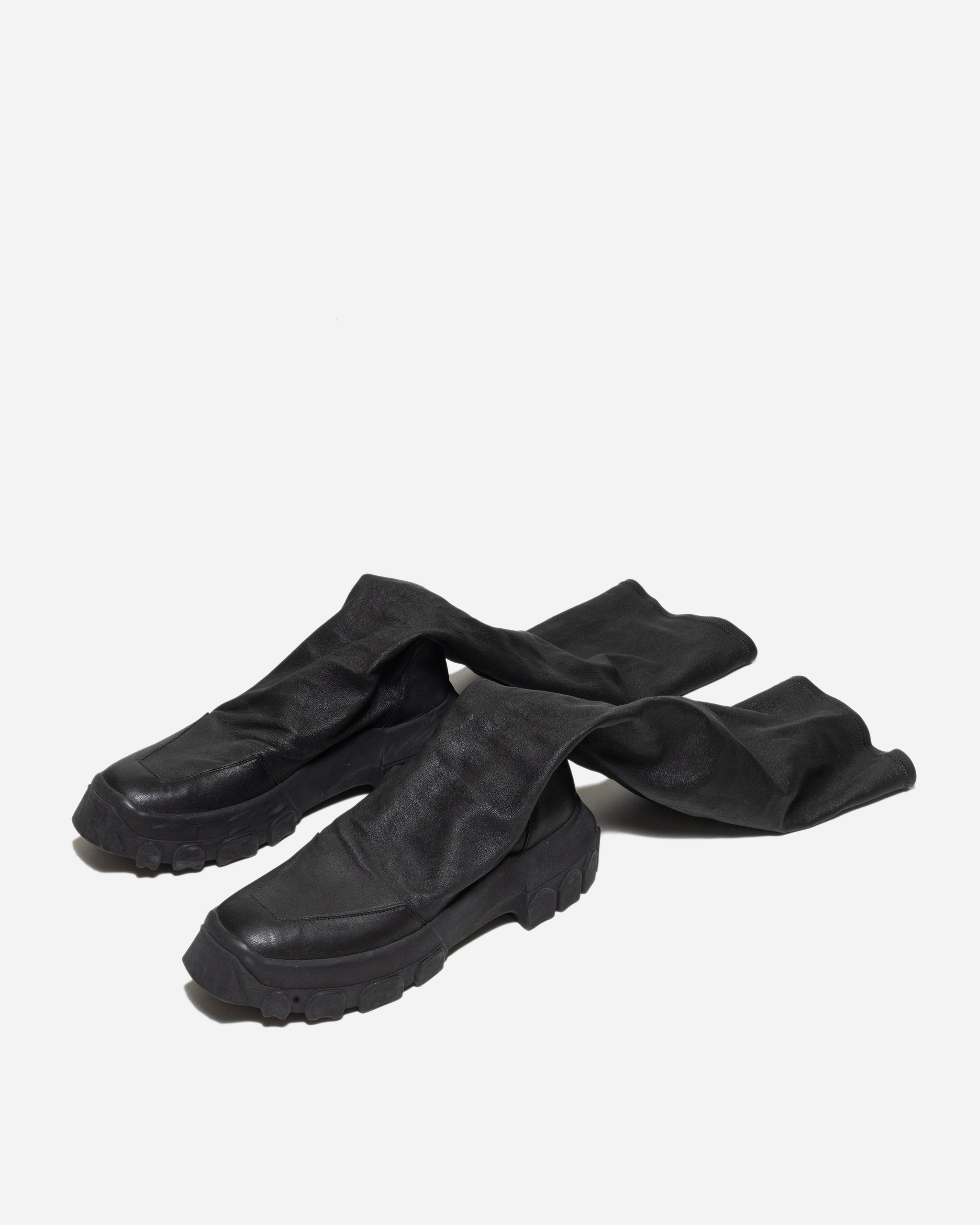 ブーツ Rick Owens 18SS Tractor Sock 43 RICK OWENS SS18 'DIRT' TRACTOR SOLE SOCK BOOTS – UNSOUND RAGS