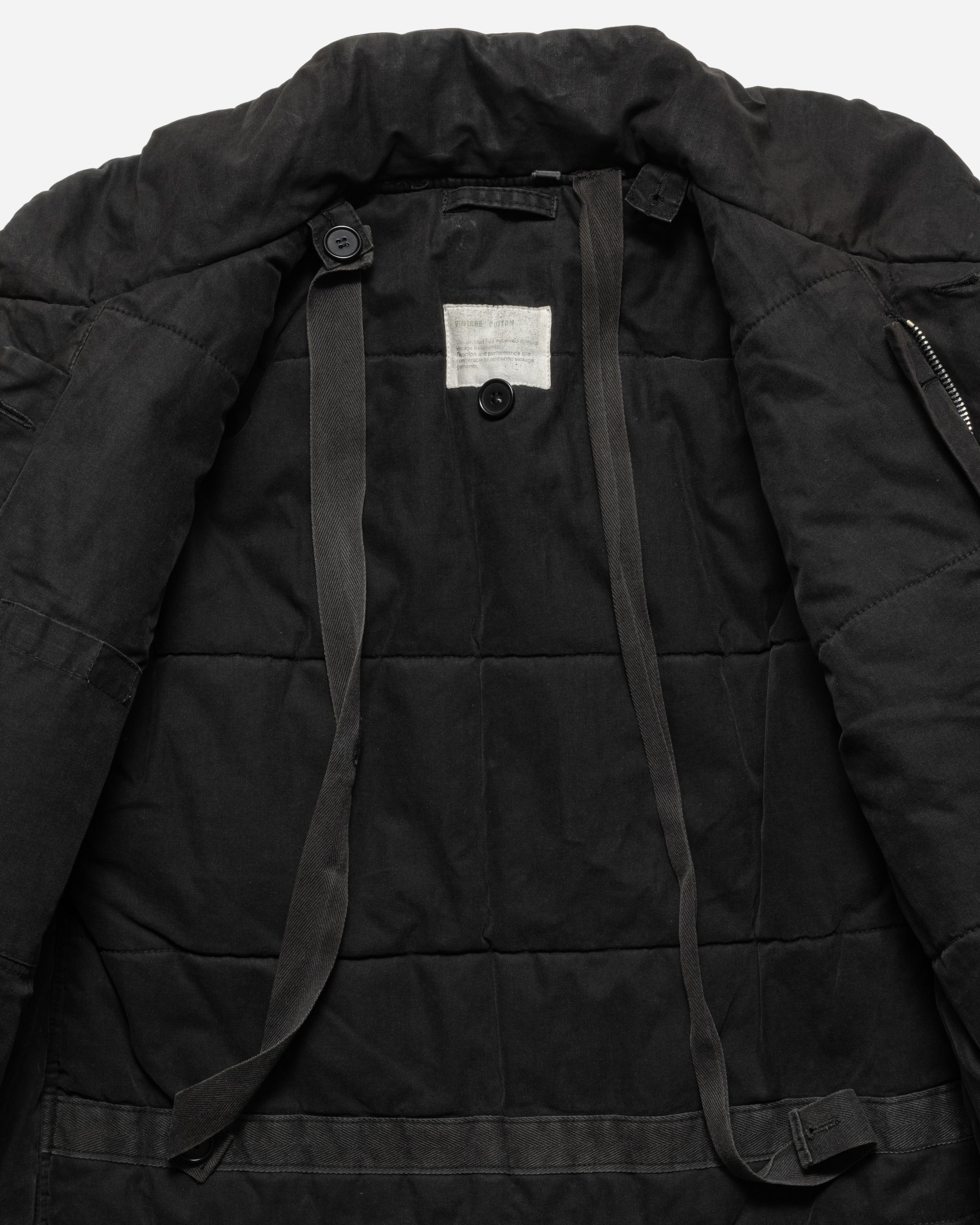 HELMUT LANG AW1999 BLACK VINTAGE COTTON M69 FLAK JACKET – UNSOUND RAGS
