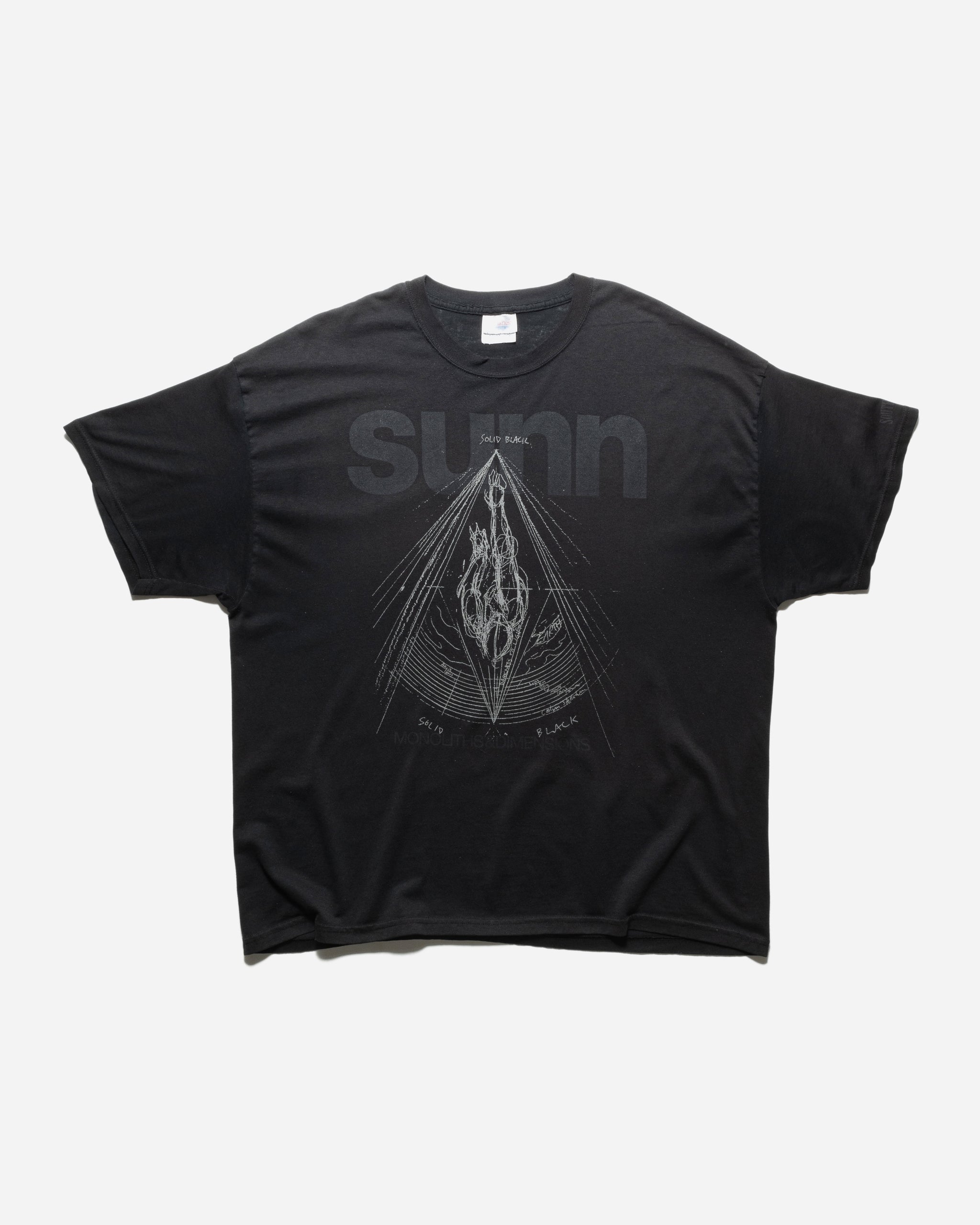 00s Sunn O))) TシャツMonoliths & Dimensions VINTAGE 2000S SUNN O))) 'MONOLITHS & DIMENSIONS' T-SHIRT – UNSOUND