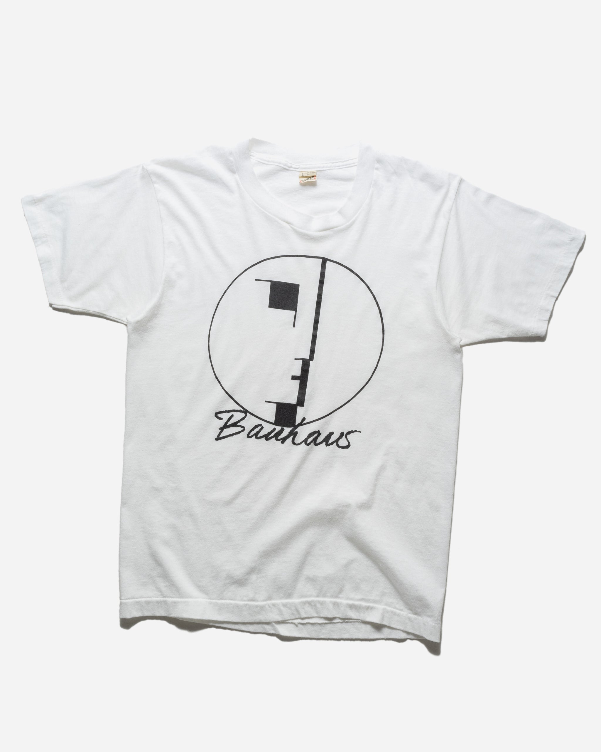 VINTAGE 1980S BAUHAUS WHITE BAND T-SHIRT – UNSOUND RAGS