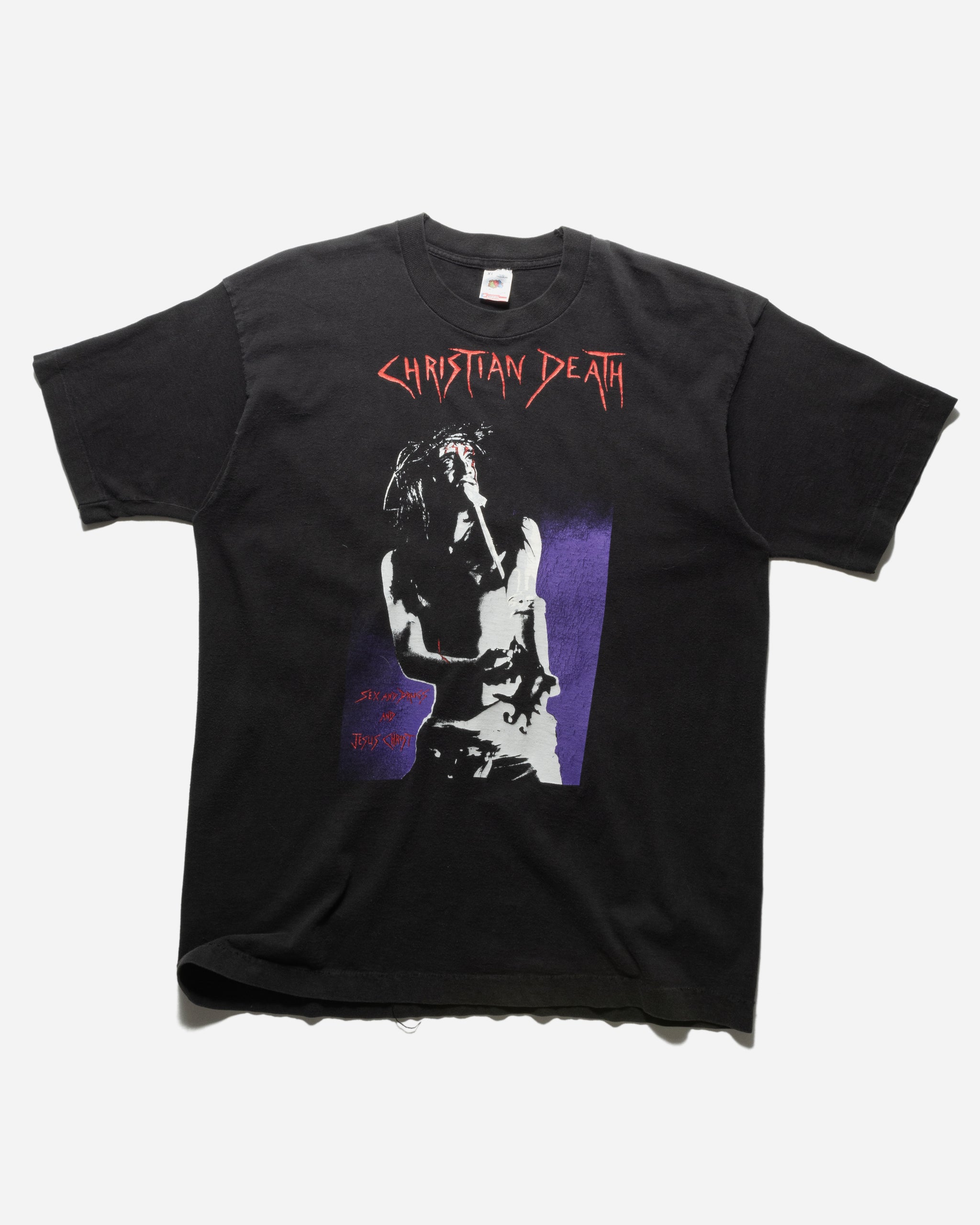VINTAGE 1990S CHRISTIAN DEATH 'SEX AND DRUGS AND JESUS CHRIST