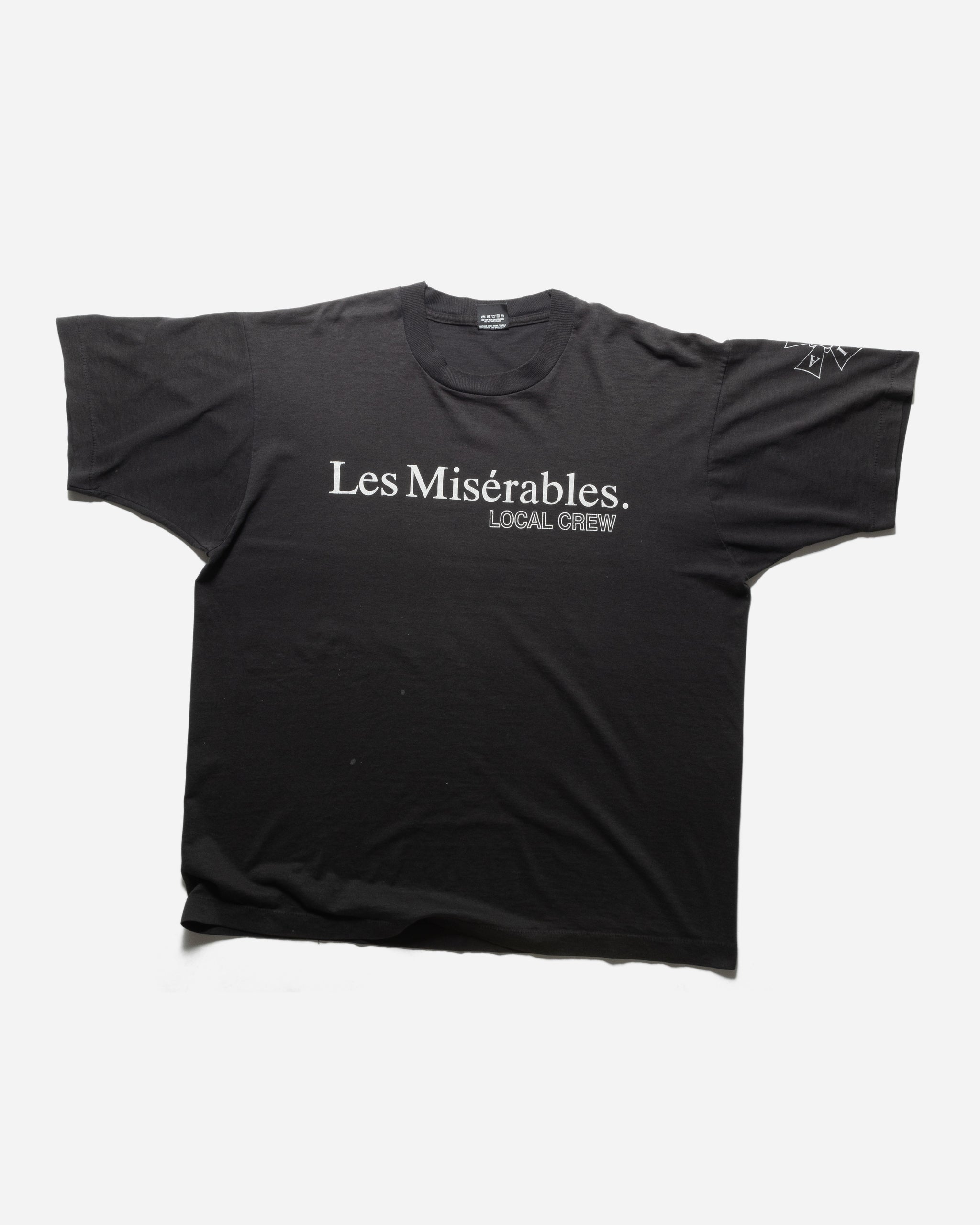 VINTAGE 1990S 'LES MISERABLES' FADED BLACK T-SHIRT – UNSOUND RAGS