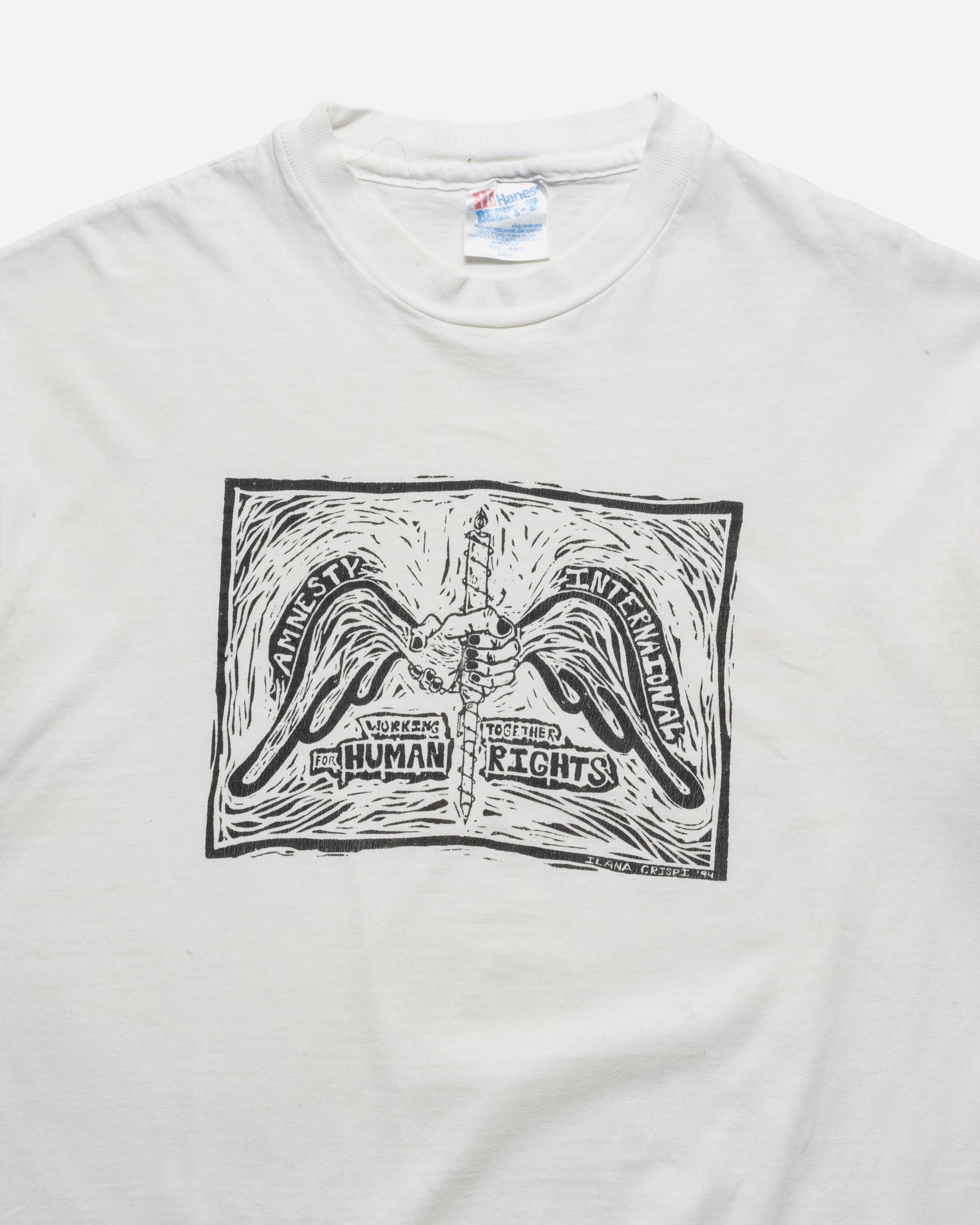 VINTAGE 1990S 'HUMAN RIGHTS' TEE – UNSOUND RAGS